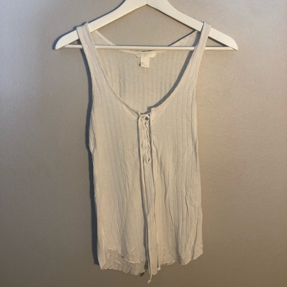 White H&M tank